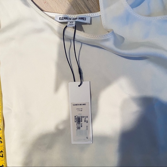 NEW Elizabeth and James ivory sleeveless tank/cami - Picture 8 of 9